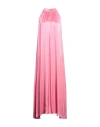ONE ONE WOMAN MAXI DRESS PINK SIZE 8 ACETATE, SILK