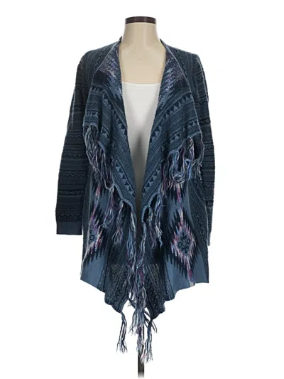 Pre-owned One World Cardigan Sweater In Blue