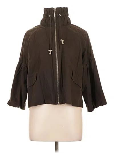Pre-owned One World Cardigan Sweater In Brown