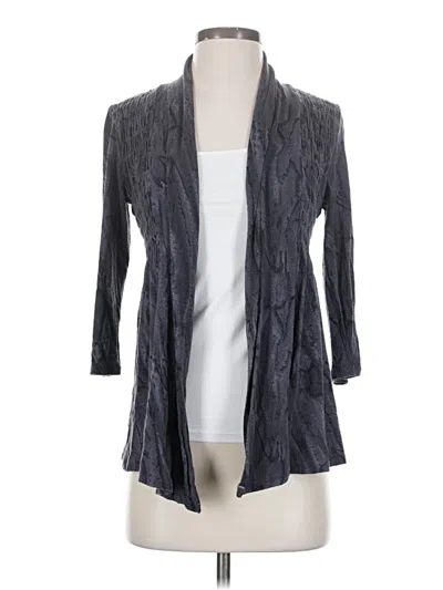 Pre-owned One World Cardigan Sweater In Gray