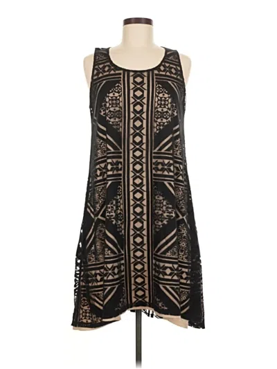 Pre-owned One World Casual Dress In Black