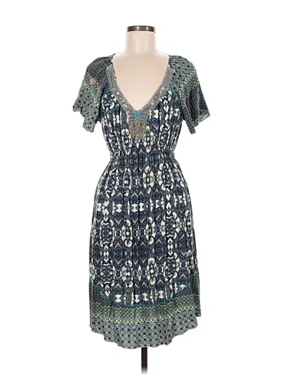 Pre-owned One World Casual Dress In Blue