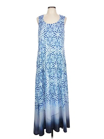 Pre-owned One World Casual Dress In Blue