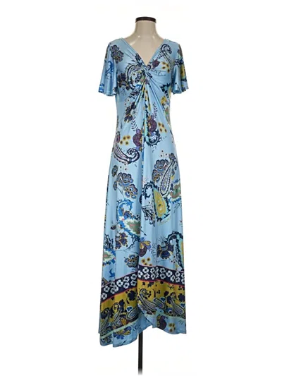 Pre-owned One World Casual Dress In Blue