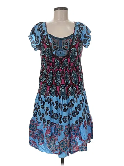 Pre-owned One World Casual Dress In Blue