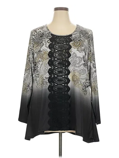 Pre-owned One World Casual Dress In Gray