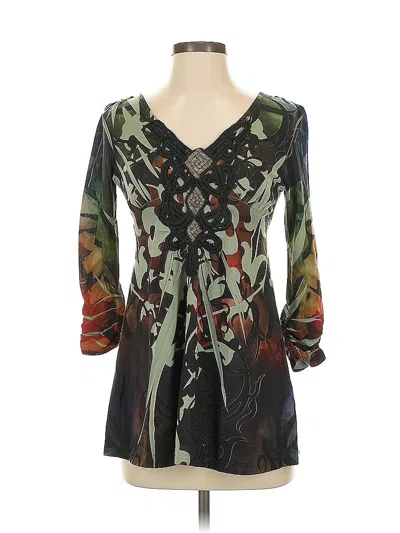 Pre-owned One World Casual Dress In Green