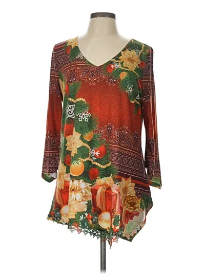 Pre-owned One World Casual Dress In Orange