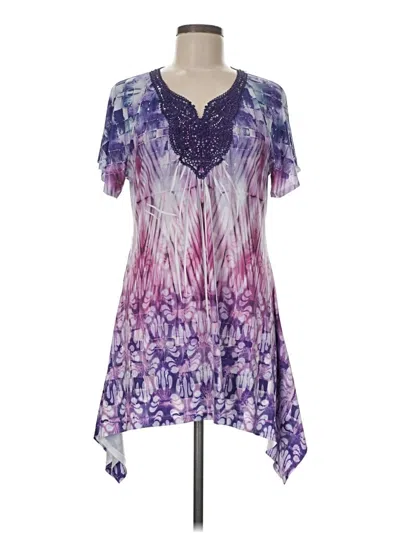 Pre-owned One World Casual Dress In Purple