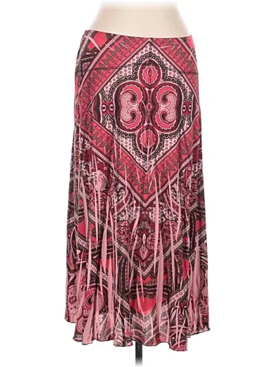Pre-owned One World Casual Skirt In Pink