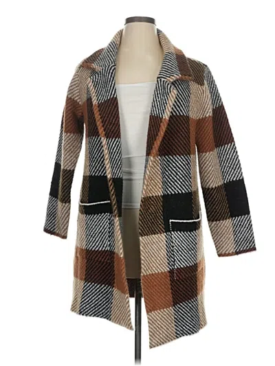 Pre-owned One World Coat In Brown