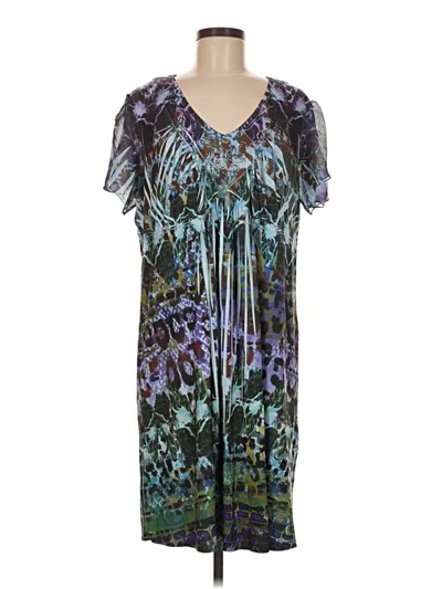 Pre-owned One World Cocktail Dress In Blue