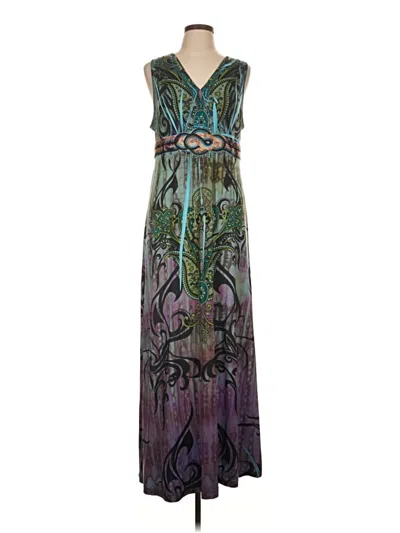 Pre-owned One World Cocktail Dress In Green