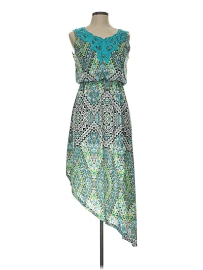 Pre-owned One World Cocktail Dress In Teal