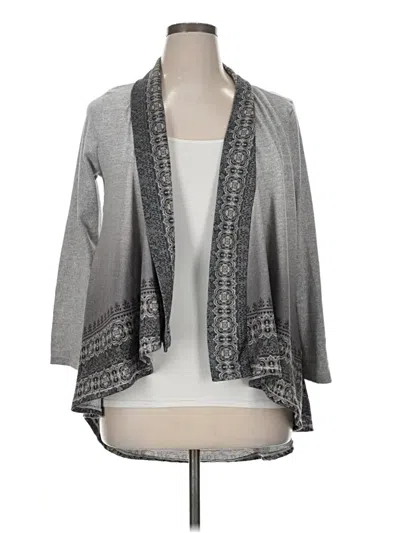 Pre-owned One World Kimono In Gray
