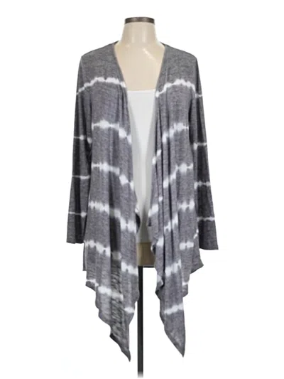 Pre-owned One World Kimono In Gray