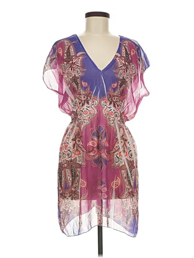 Pre-owned One World Kimono In Purple