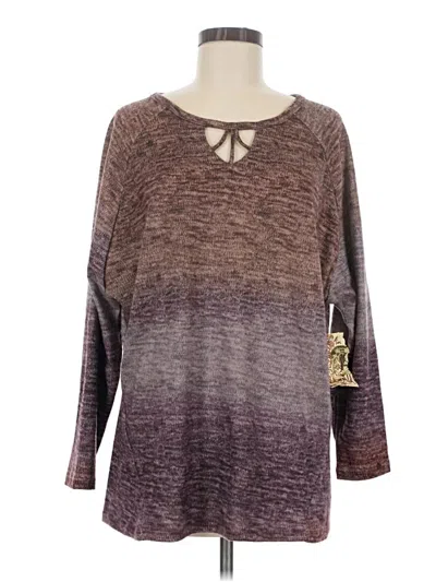Pre-owned One World Long Sleeve T-shirt In Purple