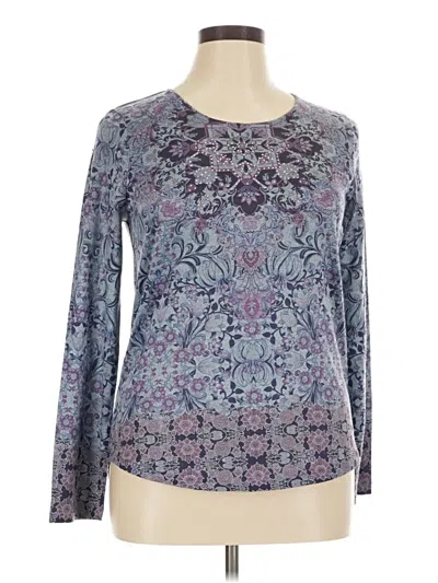 Pre-owned One World Long Sleeve T-shirt In Purple