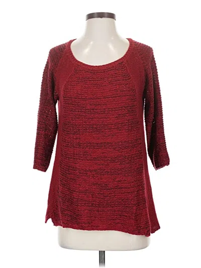 Pre-owned One World Pullover Sweater In Red