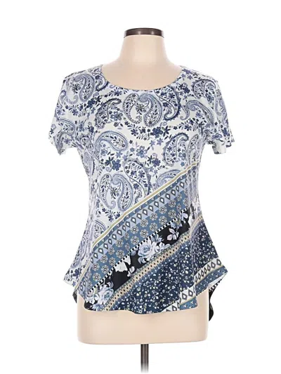 Pre-owned One World Short Sleeve T-shirt In Blue
