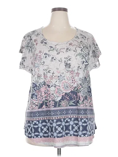 Pre-owned One World Short Sleeve T-shirt In Gray