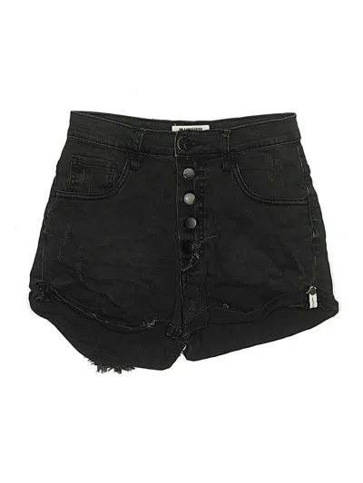 Pre-owned One X Oneteaspoon Denim Shorts In Black