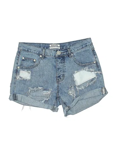 Pre-owned One X Oneteaspoon Denim Shorts In Blue