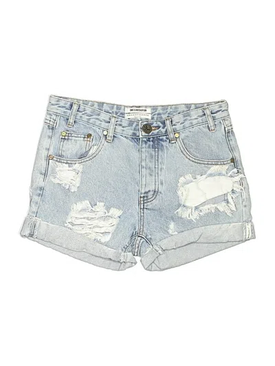 Pre-owned One X Oneteaspoon Denim Shorts In Blue