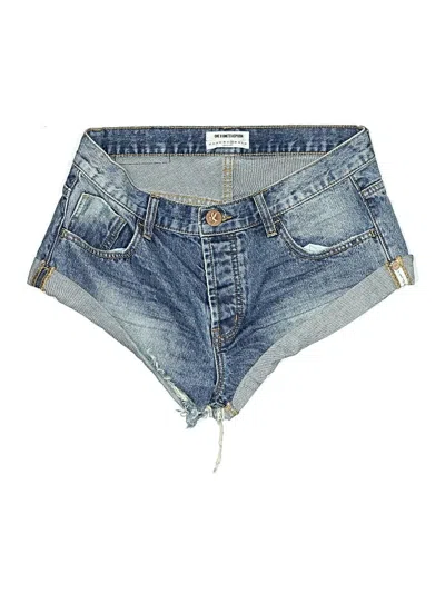 Pre-owned One X Oneteaspoon Denim Shorts In Blue
