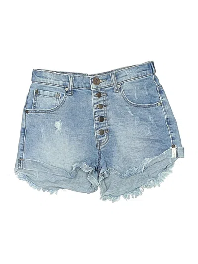 Pre-owned One X Oneteaspoon Denim Shorts In Blue