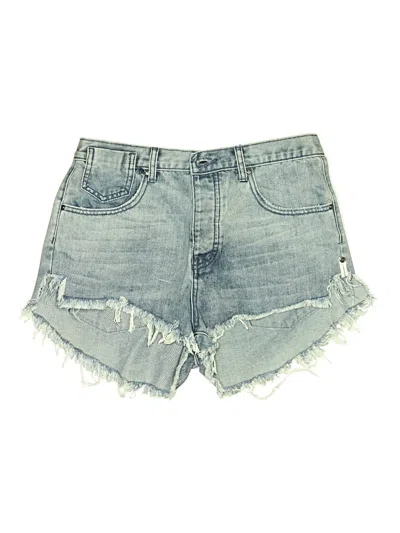 Pre-owned One X Oneteaspoon Denim Shorts In Blue