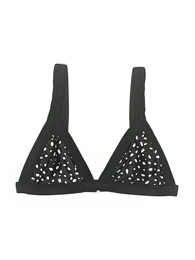 Pre-owned One0one Swimsuit Top Black Swimwear