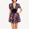 ONE33 SOCIAL THE EDEN | FLORAL EMBROIDERED ROSETTE COCKTAIL DRESS