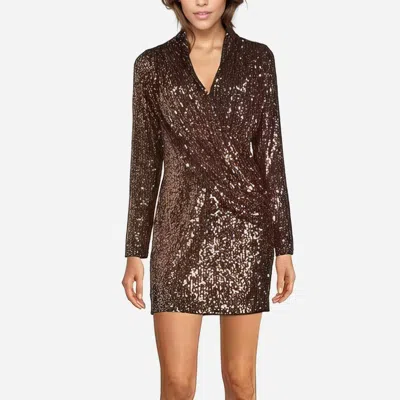 One33 Social The Norma | Copper Sequin Cocktail Dress In Multi