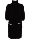 Onefifteen Chunky-knit Dress In Black