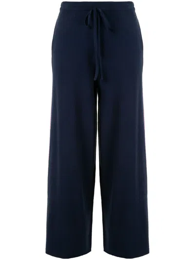 Onefifteen Stripe Side Wide Leg Trousers In Blue