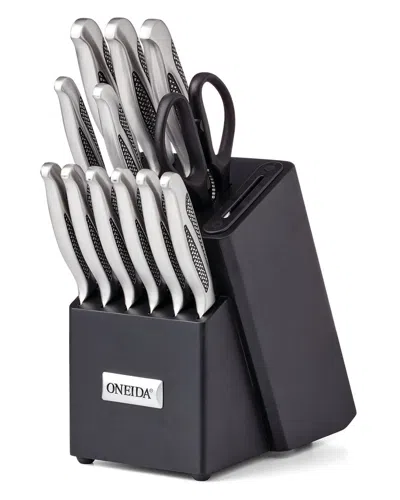 ONEIDA ONEIDA 14-PIECE CUTLERY BLOCK SET WITH BUILT-IN SHARPENER