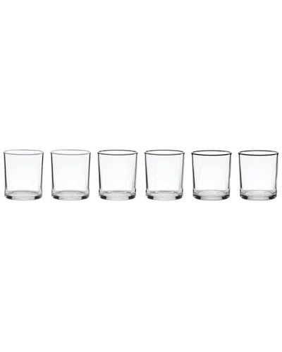 Oneida 24 Seven Set Of 6 Pumice Medium Tumblers In Gray