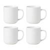 Oneida 24 Seven White 4-pc. Porcelain Mug Set In White