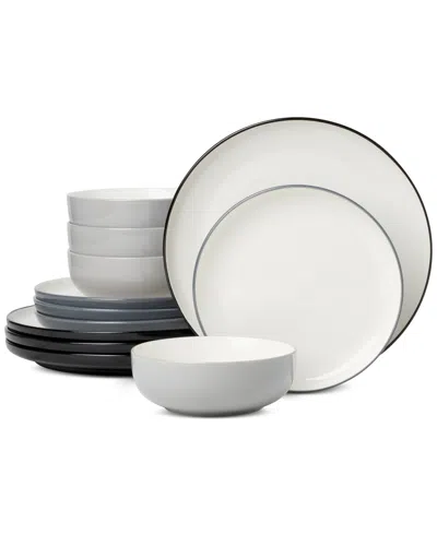 Oneida 24/7 Colors 12-pc. Dinnerware Set, Service For 4 In Gray