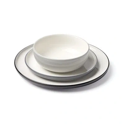 Oneida 24/7 Colors 12-piece Dinnerware Set In Black