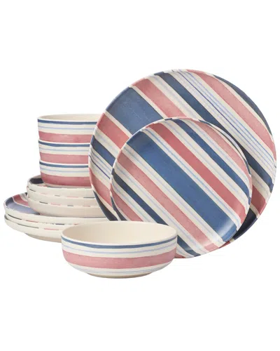 Oneida 24/7 Melamine 12pc Dinnerware Set In Multi