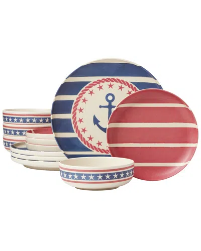 ONEIDA ONEIDA 24/7 MELAMINE AWEIGH WE GO 12PC DINNERWARE SET