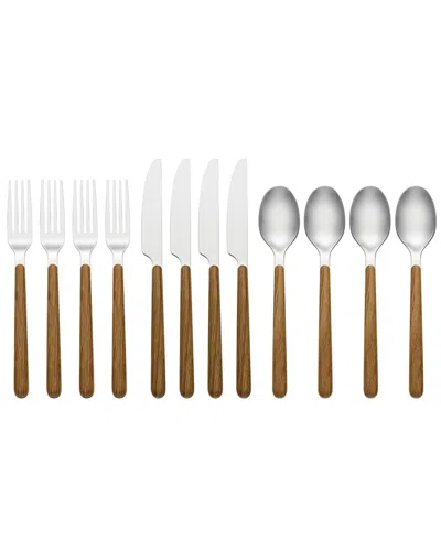 Oneida 24/7 Outdoor Living 12-piece Flatware Set In Brown