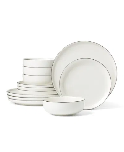 Oneida 365 Collection 24/7, 12 Pc. Dinnerware Set, Service For 4 In White