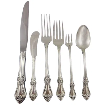 Pre-owned Oneida Afterglow By  Sterling Silver Flatware Set For 12 Service 78 Pieces