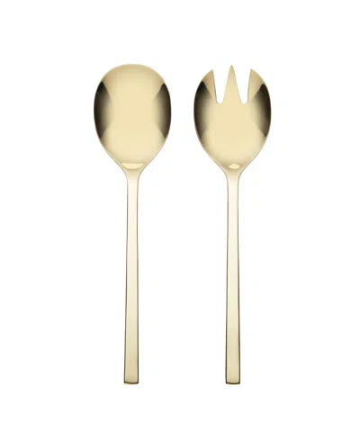 Oneida Allay Champagne 2-piece Salad Server Set In Metallic,stainless