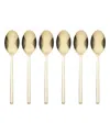 Oneida Allay Champagne Set Of 6 Everyday Flatware Teaspoons In Metallic,stainless