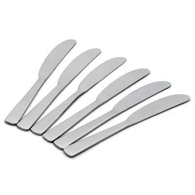 Oneida Aptitude Flatware 6 Piece Dinner Knife Set, 18/0 Stainless Steel In Silver